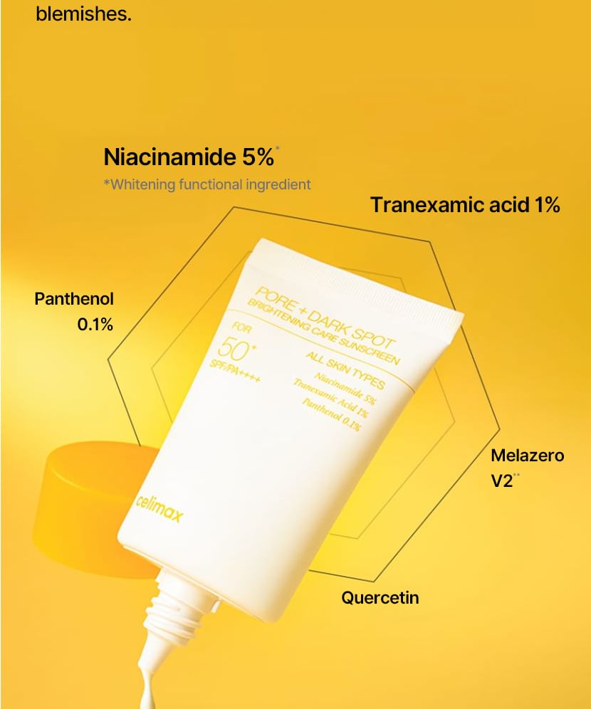 Celimax Pore+Dark Spot Brightening Care Sunscreen SPF 50 PA++++ - 50ml